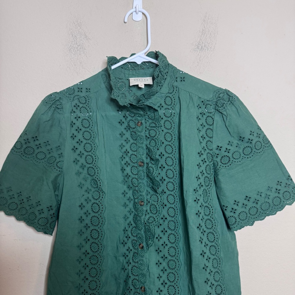 Sezane Dalhia Button Down Top - Picture 4 of 13